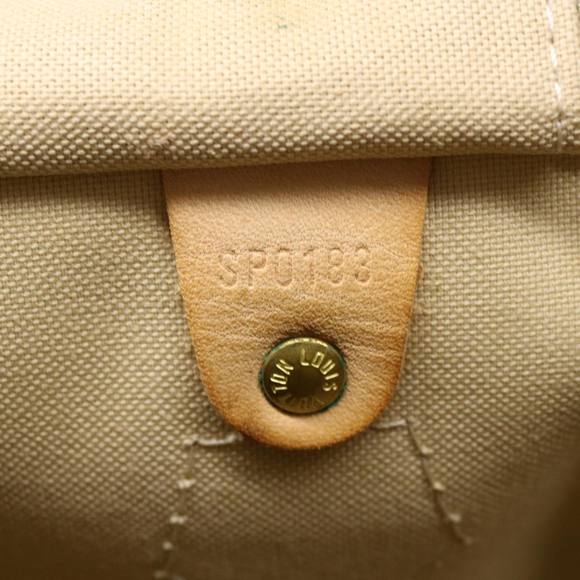 LOUIS VUITTON Damier Azur Speedy Bandouliere 35 Hand Bag N41002 LV Auth 39036 - Picture 11 of 16